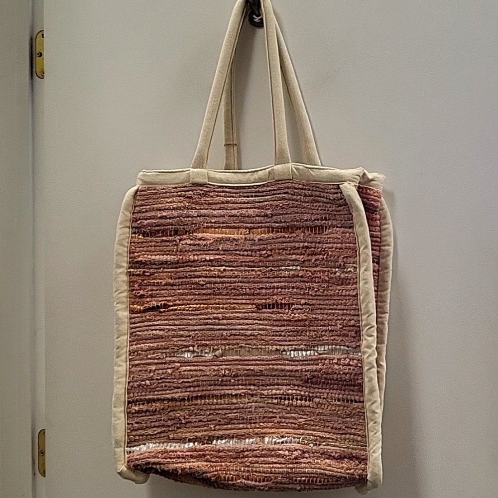 Large ucycled handcrafted Tote